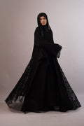 Layl — Black Lace Occasion Abaya
