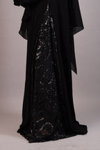 Layl — Black Lace Occasion Abaya