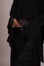 Layl — Black Lace Occasion Abaya